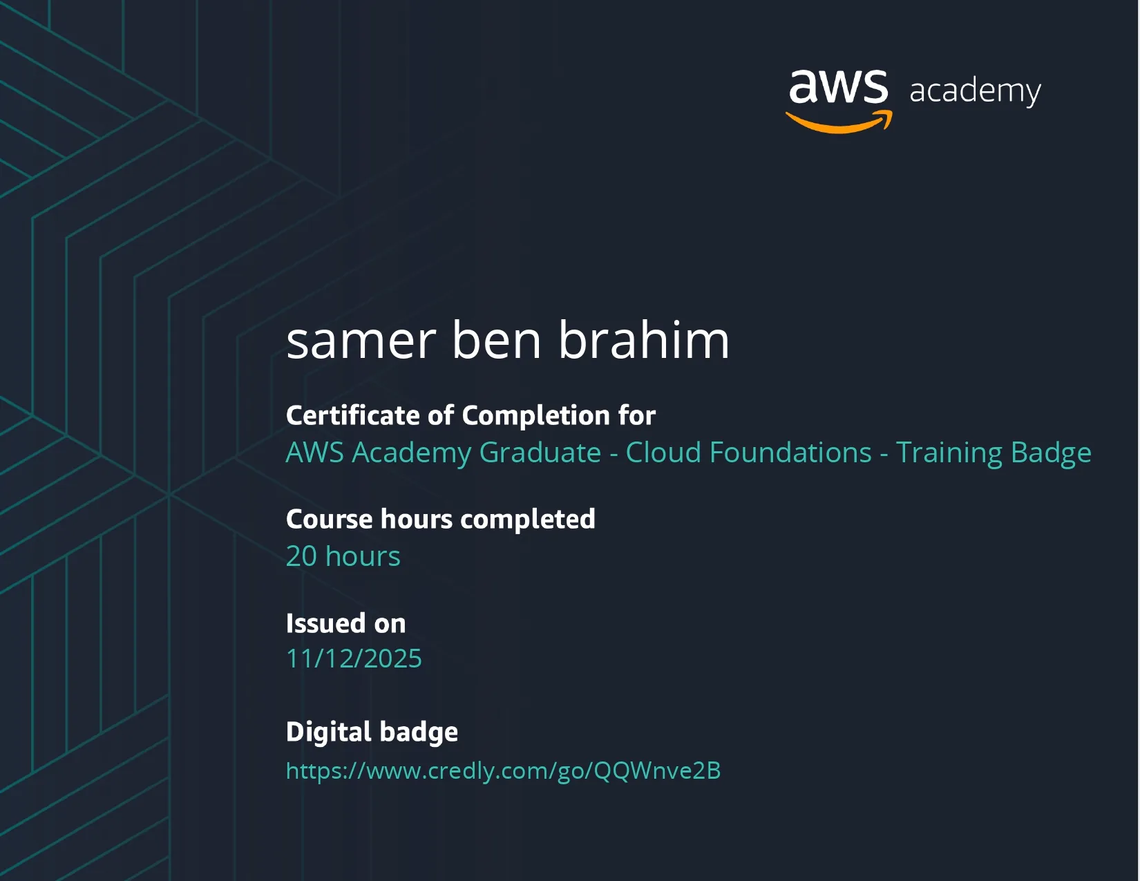 AWS Academy Graduate - Cloud Foundations